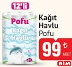 POFU KAĞIT HAVLU 12'Lİ fiyat ve kampanya bilgisi